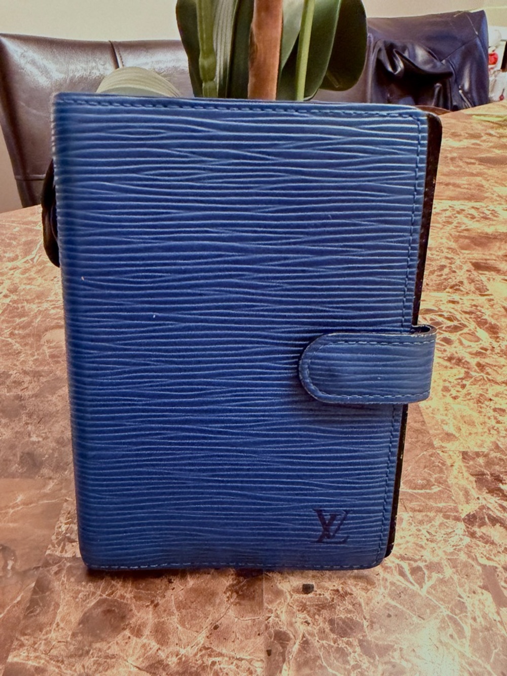 Louis Vuitton Blue Epi Leather Agenda (COA)